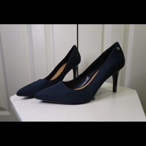 Calvin Klein Navy Blue Pumps Pointed Toe Heels